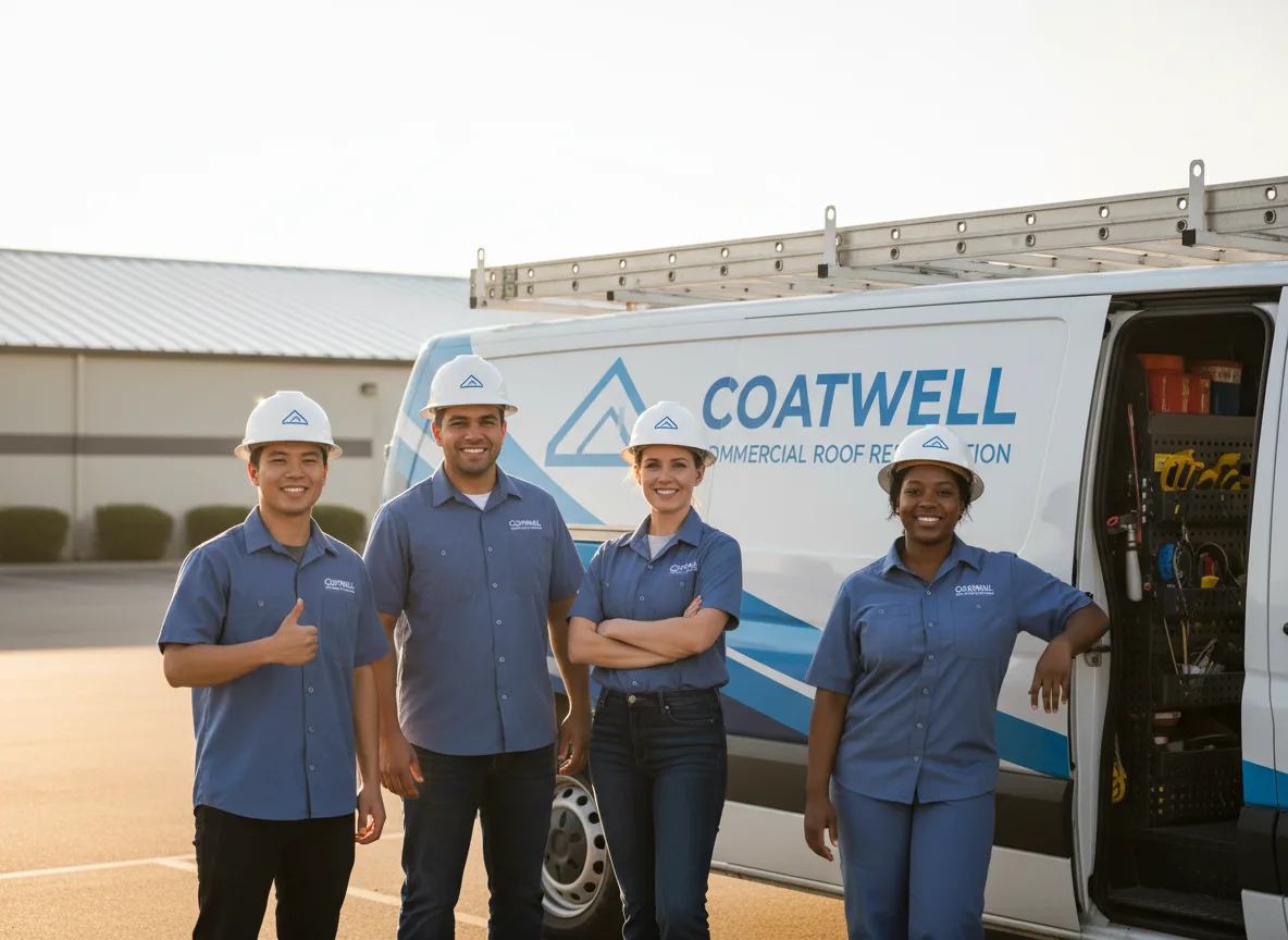 Commercial roof coating company in South Lee, MA