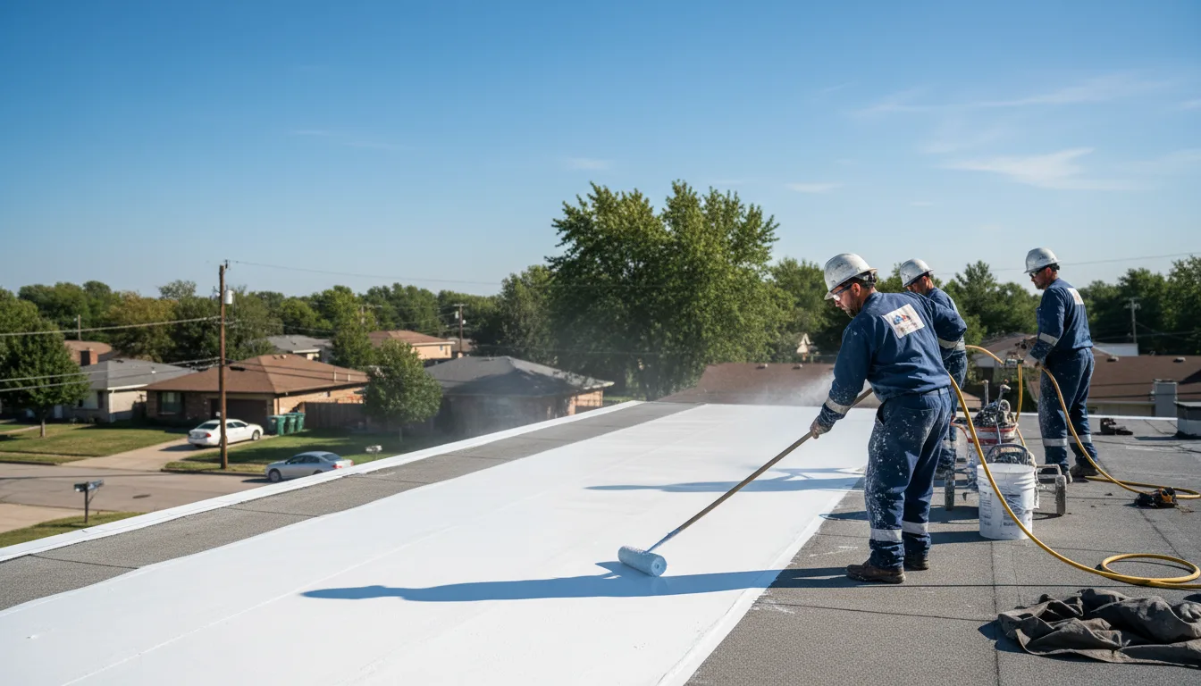 Commercial roof coating in South Lee, MA near me